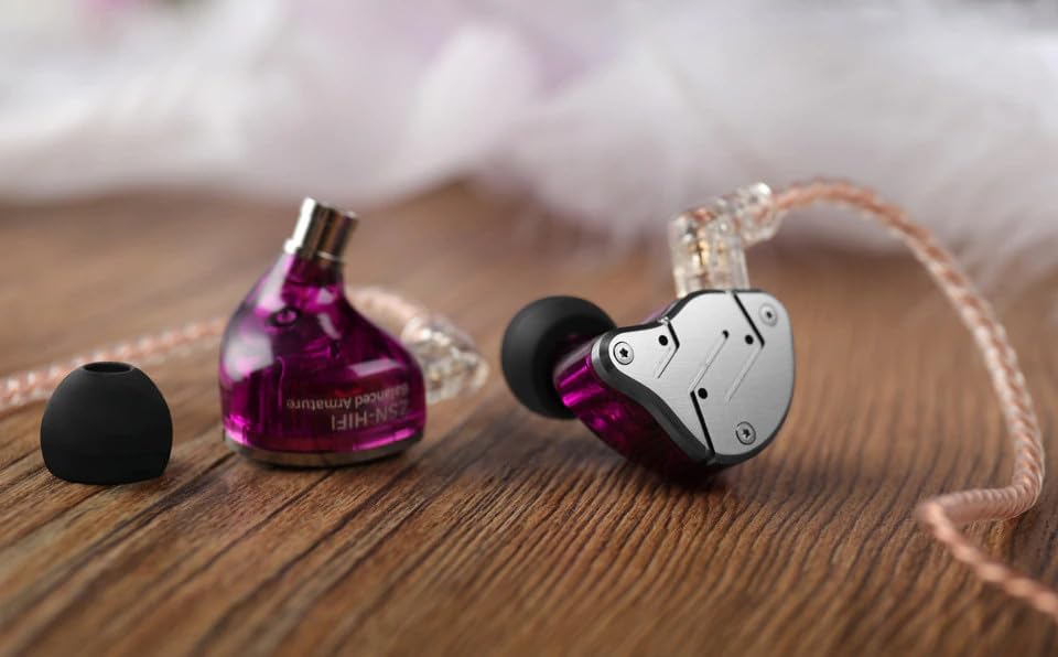 KZ ZSN Dual Driver In-Ear Monitor Earbuds with Detachable Cable – Exceptional Clarity & Hi-Res Noise Cancellation in Stylish Cyan, Perfect for Audiophiles and Everyday Use, Enhanced Compatibility for All Devices