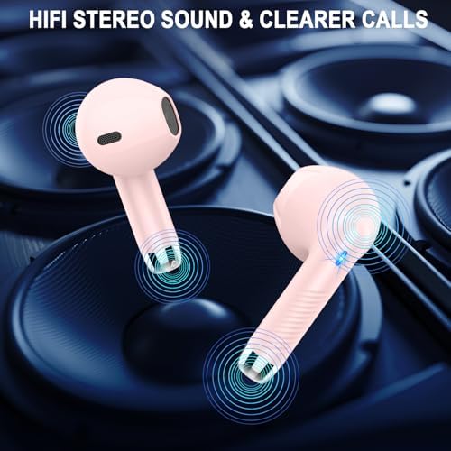 Unleash Premium Sound with Jxrev 2025 Wireless Earbuds – Advanced Bluetooth 5.4 Tech for Effortless Connectivity, Hi-Fi Stereo Audio for Unmatched Clarity, IP7 Waterproof Design for Ultimate Protection, 40-Hour Playtime for All-Day Listening, Enhanced 4-Mic Noise Cancellation for Crystal-Clear Calls, LED Battery Life Indicator for Convenience, Perfect for Active Lifestyles and Daily Use