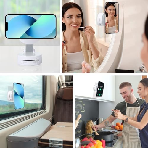 Kingdder Vacuum Magnetic Suction Phone Holder Updated 360° Rotatable and Foldable Magnetic Phone Mount Stand for Car, Gym – Enhanced Compatibility and Speed