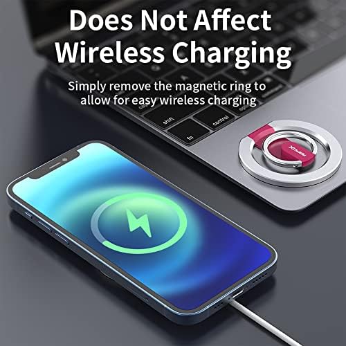 Magnetic 2-in-1 Phone Grip & Kickstand – Rapid X Snapo for i Phone 12-15 Series – Lightweight Aluminum Holder with 360° Flexibility and Enhanced Compatibility – Perfect for Hands-Free Viewing in Multiple Colors