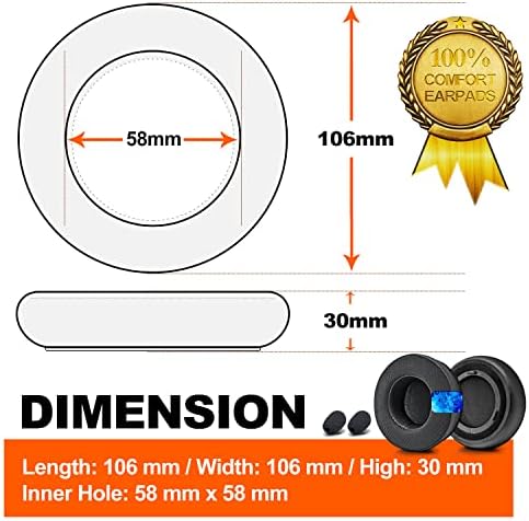 Upgrade Your Audio Experience with Virtuoso XT Cooling Gel Earpads – Premium Replacement for Virtuoso RGB Wireless SE Headset, Enhanced Comfort with Hybrid Fabric & Thick Cooling Gel (Black) – Perfect Fit, Easy Installation, Unmatched Breathability and Support