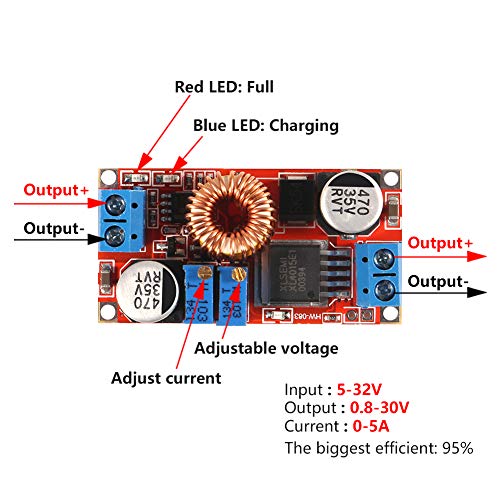 Efficient 6 PCS XL4015 E1 Lithium Battery Charging Module – 5 A Adjustable DC to DC Step-Down Converter for Rapid Power Management, Enhanced Compatibility, and Reliable Performance in DIY Electronics and Robotics