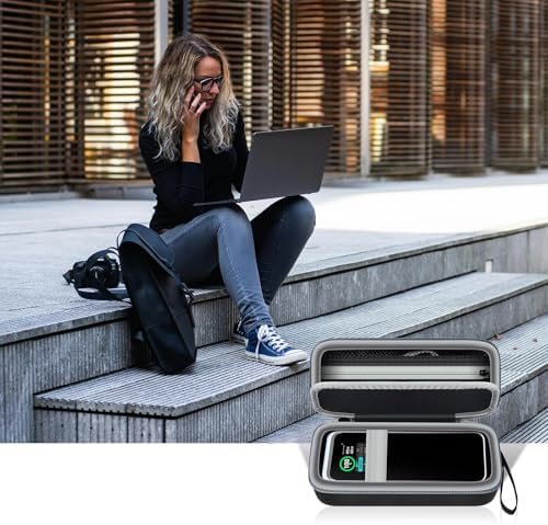 Premium Carrying Case for Anker Prime Power Bank 27,650 m Ah – Travel-Friendly Charger Storage Holder with 3-Port Design for Enhanced Charging Speed and Organization, Durable Grey Finish