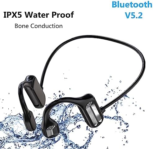 Revolutionary Waterproof Bone Conduction Headphones – 2023 Tictoyo Open-Ear Sports Earbuds with Built-in Mic, Bluetooth 5.3 Connectivity, Lightweight Design for Enhanced Comfort and Safety During Running and Outdoor Activities – Experience Music and Surroundings Seamlessly