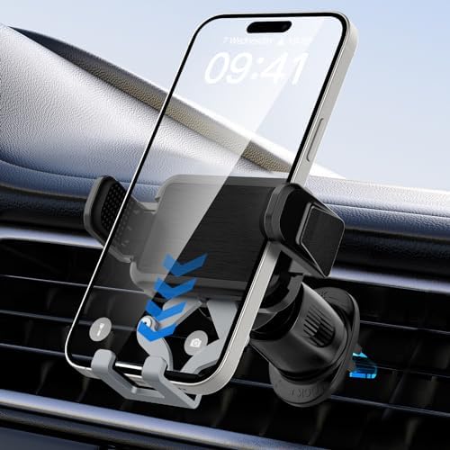 Transform Your Driving Experience with the 360-Degree Rotating Rearview Mirror Phone Holder – Adjustable Fit for 4-7 Inch Smartphones, Sleek Mirror-Black Design for Ultimate Convenience and Safety