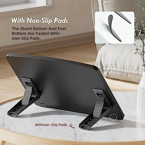 Ultimate Adjustable Extra Large Tablet Stand for Enhanced Digital Artistry – Foldable and Ergonomic Holder Compatible with i Pad, Fire HD, Galaxy Tab, Surface Pro, and More (7-23.8 inches) – Perfect Stability and Portability for Creators and Professionals