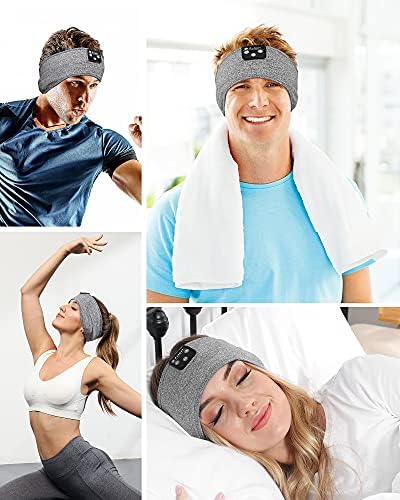 Fulext Bluetooth Sleep Headphones Headband – Ultimate Comfort for Side Sleepers, Thin HD Stereo Sound Quality – Ideal for Insomnia Relief and Travel Convenience – Perfect Gift for Men and Women – Enhanced Compatibility, Long-Lasting Battery Life for All Night Relaxation