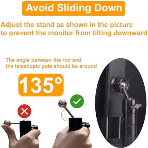 Versatile Travel Monitor Stand FL11 C: Adjustable Height Tablet Holder for 15.6-18.5 Inch Displays with Secure Clamp, Swivel/Tilt Features, and Compact Tripod Design for Enhanced Productivity on the Go