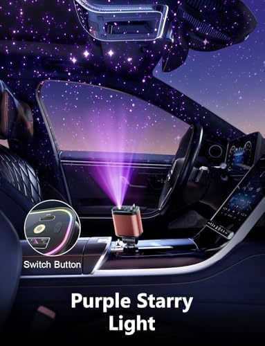 Celestial Power: 4-in-1 Starlight Retractable Car Charger with Fast Dual USB Ports – Compatible with i Phone 15/14/13 – Innovative Tangle-Free Charging Solution for Enhanced Portability and Style