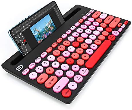 Elevate Your Typing Game with the HUO JI Wireless Multi-Device Keyboard – Effortlessly Connect to i Pad, PC, Tablet, and More! Dual-Mode Bluetooth & 2.4 G Functionality for Seamless Switching, Ergonomic Design, and Stylish Green Finish – Perfect for i OS, Android, and Windows Users!