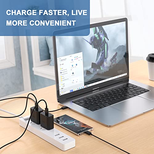 Ultra-Fast Charging Duo: 45 W USB-C Wall Charger with 6 FT Cable for i Phone 16 & Galaxy Devices – Lightweight, Safe, and Travel-Ready Power Solution for Maximum Efficiency and Versatile Compatibility