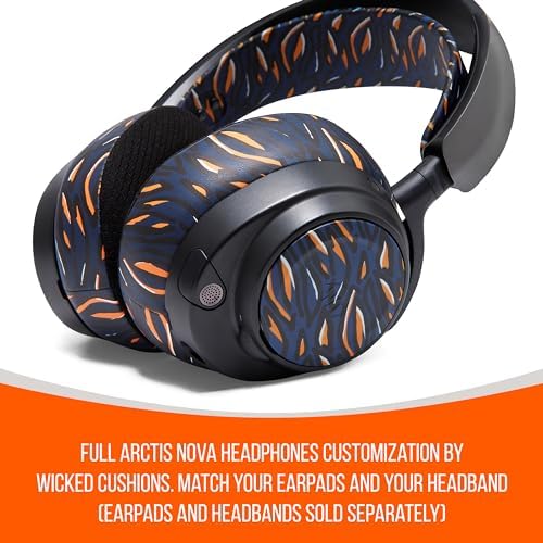Revamp Your Sound with Wicked Cushions Red Speaker Plates for Arctis Nova Headsets | Ultimate Compatibility for Pro Wireless, Pro Wired, Nova 7, 7 X, and 7 P Models | Enhance Style and Audio Quality Seamlessly | Experience Unmatched Comfort and Effortless Installation | Upgrade to Superior Performance Today