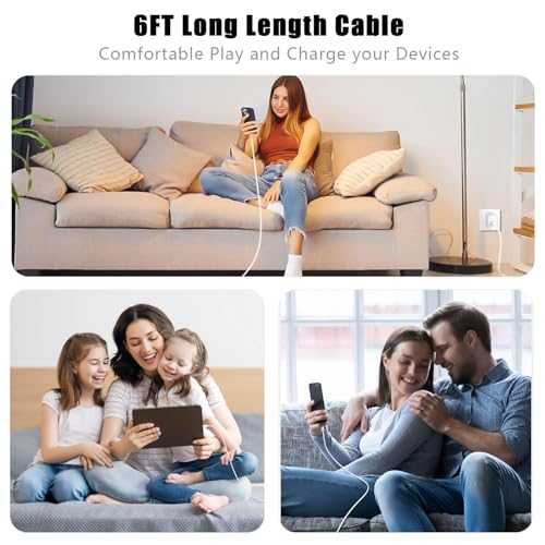 Power Up Your Google Pixel: 30 W USB-C Fast Charger with 6 FT Cable for Quick Charging and Extended Battery Life – Compatible with Pixel 8, 9, 7, 6, 5, 4, 3 Series, Compact Design for Home and Travel Use