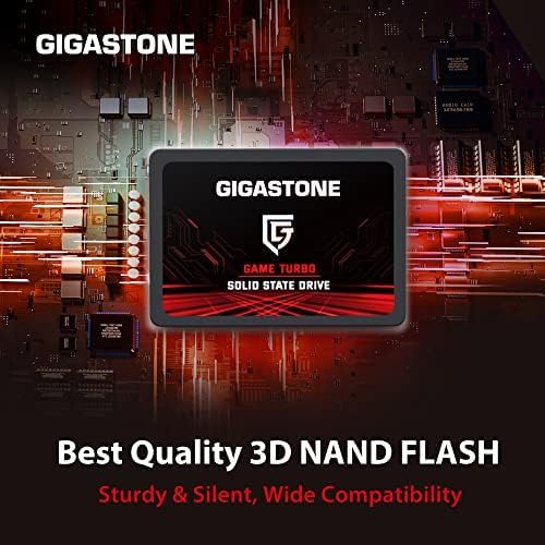 Upgrade Your Laptop or PS4 with Gigastone SATA SSD 128 GB 2-Pack – Lightning-Fast 510 MB/s 2.5″ Internal Solid State Drives for Unmatched Performance and Reliability, Perfect for Gaming and Everyday Tasks