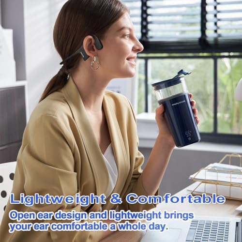 Unleash Your Underwater Soundtrack: Advanced Bluetooth 5.3 Bone Conduction Headphones with IP68 Waterproof Rating and 32 GB MP3 Player – Ultra-Light Open Ear Design for 12-Hour Playtime, Ideal for Swimming and Safety Enthusiasts