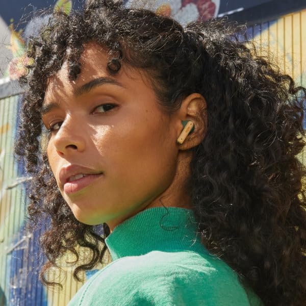 House of Marley Little Bird Eco-Conscious True Wireless Earbuds – Exceptional Audio Quality with Touch Controls, Integrated Mic, 24-Hour Battery Life, and USB-C Fast Charging – Ideal for Gamers and Music Enthusiasts (Red) – Experience Sustainable Sound Innovation for Everyday Use