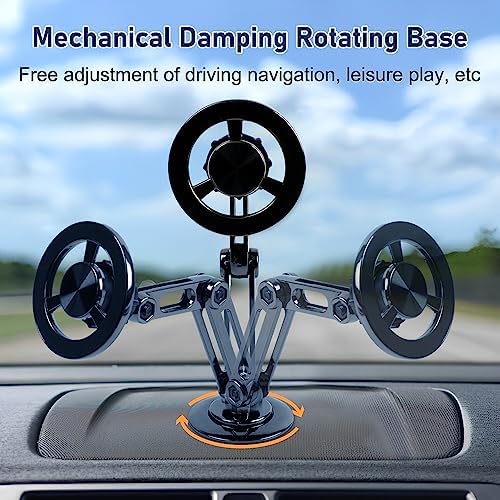 Revolutionary 360° PRO Magnetic Suction Phone Holder for Car – Ultra-Strong Magnet Dashboard Mount for All Smartphones – Compact Alloy Design for Hands-Free Safety and Seamless Navigation – Effortless Installation in Sleek Black Finish – Perfect for Enhanced Road Connectivity and Optimal Viewing Angles