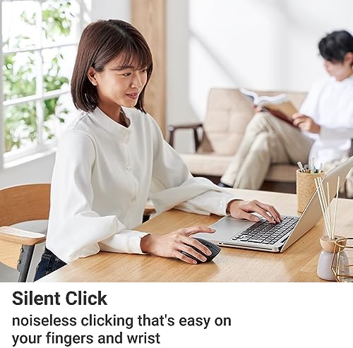 Elevate Your Productivity with the ELECOM Wireless Ergonomic Mouse – Silent Click, 2000 DPI Precision, 20-Month Battery Life, and Stylish White Design for PCs, Macs, and Laptops – Perfect for Home or Office Use