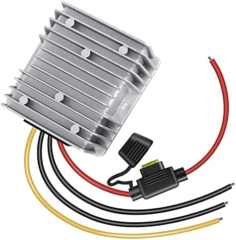 High-Efficiency 12 V Voltage Regulator Transformer for Golf Carts – 240 W 48 V/36 V to 12 V Converter with Built-in Fuse for Optimal Performance and Safety Enhancements