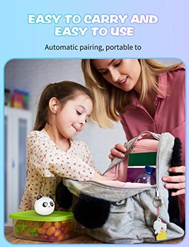 Charming Bluetooth Earbuds for Kids – Waterproof Noise-Cancelling In-Ear Headphones with Adorable Pig and Cat Designs – Comfortable Stereo Sound Perfect for Young Music Lovers and Learning – Durable, Easy-to-Clean Wireless Headset with Broad Device Compatibility – Engage Your Child’s Audio Experience with Fun and Functionality