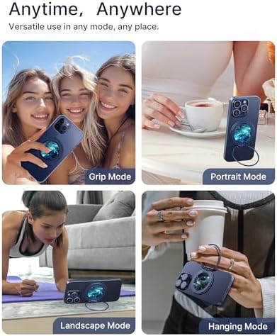 typecase Folding Phone Stand: Foldable Smartphone Holder for Desk – Ultra Thin Adjustable Kickstand – Magnetic Phone Grip Home Desk Accessories Compatible with Phone Tablets – Enhanced Compatibility and Speed