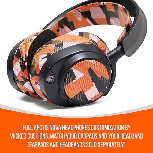 Revamp Your Sound with Wicked Cushions Red Speaker Plates for Arctis Nova Headsets | Ultimate Compatibility for Pro Wireless, Pro Wired, Nova 7, 7 X, and 7 P Models | Enhance Style and Audio Quality Seamlessly | Experience Unmatched Comfort and Effortless Installation | Upgrade to Superior Performance Today