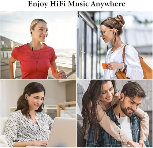 USB C Headphones for i Pad Pro & i Phone 16 – Hi-Fi Stereo Wired Earbuds with Microphone & Volume Control – Ultimate Compatibility for Samsung Galaxy S24, Pixel 9, One Plus 9 – Premium Noise Reduction Technology for Crisp Audio Clarity – Lightweight & Durable Design for Everyday Use