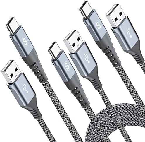 MAXGROUP USB Type C Charger Cable Trio | Durable Nylon Braided Charging Cords (10 ft, 6.6 ft, 3.3 ft) for i Phone 15, 16 Pro Max, Samsung Galaxy S Series & More | Fast Charging & Universal Compatibility for Home, Office & Travel | Enhanced Durability & Flexibility