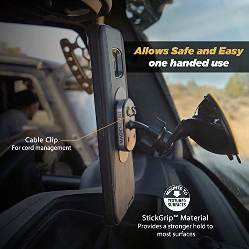 Scosche Magic Mount Pro MPD2 PK-UB: Advanced Magnetic Car Phone Holder for i Phone & Android – 360° Adjustable Hands-Free Driving Solution – Secure & Stable 2-Pack for Ultimate Convenience – Universal Compatibility for All Devices