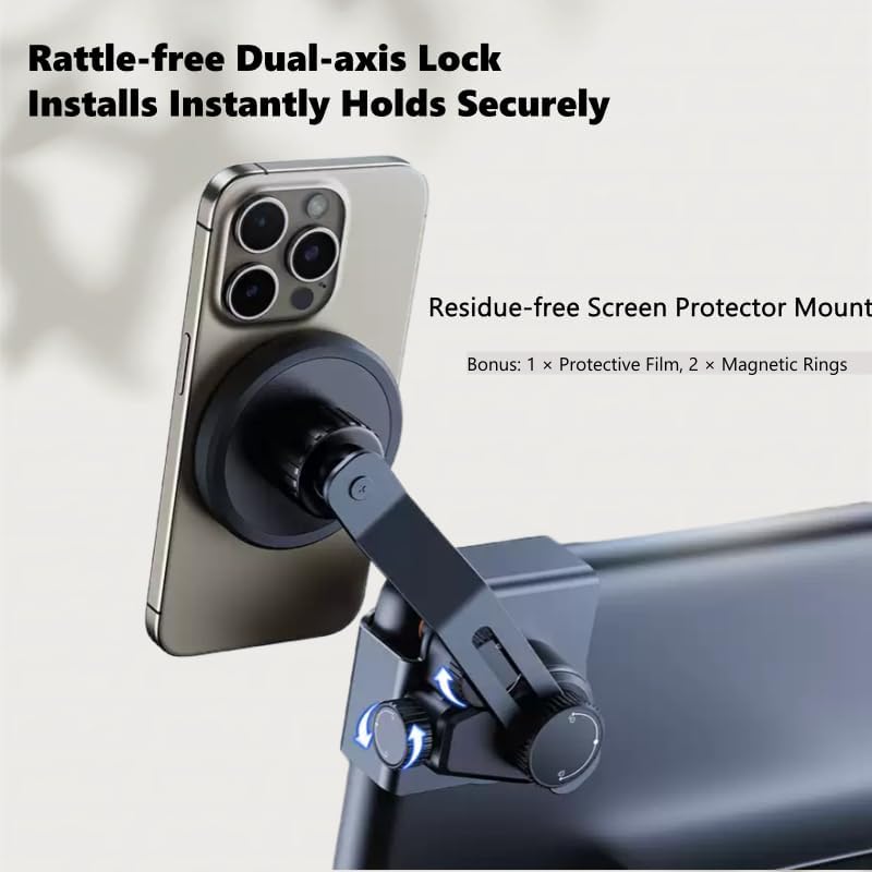 Upgrade Your Mini Cooper with the Persevere Car Phone Holder: Wireless Auto-Open/Close Charging for Circular Displays, Perfect Fit for 4-6.9” Smartphones, Enhanced Compatibility with F65, F66, J01, J05, F01 Models, Effortless Access and Fast Charging for Safe Navigation