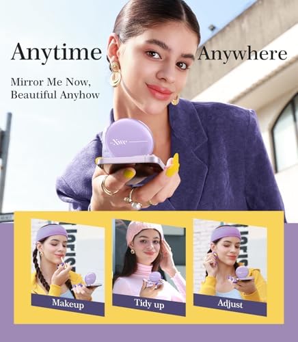 Cell Phone Stand Compatible with Magsafe Mirror Mount [Anti-Scratch & Portable] Girls Women Magnetic Travel Makeup Mirror Desk Fits for iPhone 16/15/14/13/12 Plus Pro Max (Pink) – Enhanced Compatibility and Speed