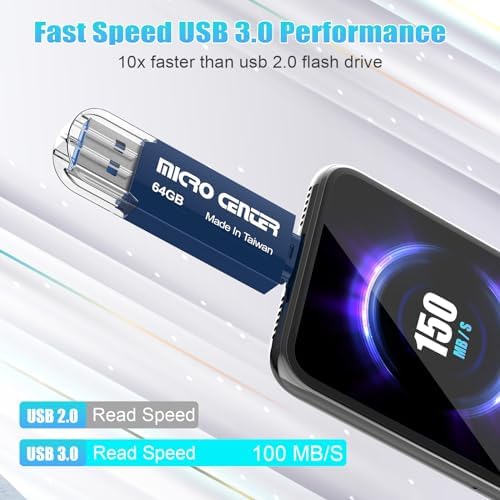 Unlock Ultimate Storage Freedom with the Micro Center 512 GB Super Speed 2-in-1 USB Flash Drive – Dual Connector Type C & Type A for Lightning-Fast Transfers up to 150 MB/s, Perfect for Android Smartphones, Tablets, and PCs – Compact, Durable, and Ready for On-the-Go Data Management!