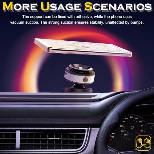 Revolutionary 2025 Vacuum Magnetic Phone Stand: 360° Double-Sided Extension for Enhanced Accessibility, Portable & Foldable Design for i Phone 16/15/14/13/12 – Unmatched Stability & Versatility for Driving and Daily Use