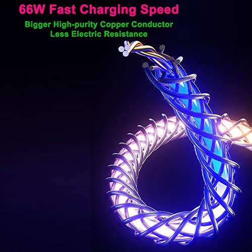 IHAO 60 W USB Type C to Type C Fast Charging Cable with LED Current Indicator – High-Speed Data Transfer for Android & i OS Devices – 39 Inch Universal Charger in Vibrant Green – Durable, Efficient Power Delivery for Modern Tech