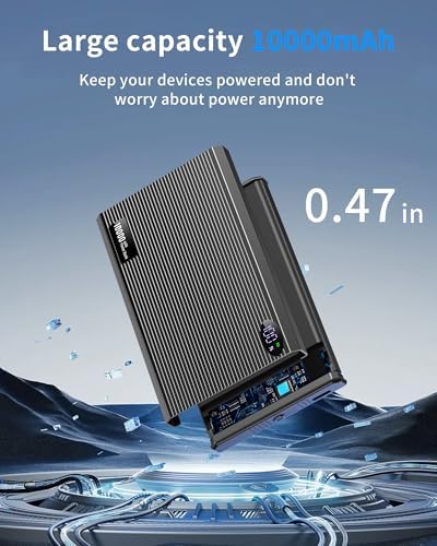 Ultra-Slim 10000 m Ah Mag Safe Power Bank – 20 W USB-C Fast Charger & 15 W Wireless Charging for i Phone 16/15/14/13/12 Series – Lightweight Magnetic Battery Pack Ideal for Travel, Business, and Outdoor Adventures – Advanced Safety Features & Universal Compatibility with i Pad and Samsung Devices – Perfect for On-the-Go Charging Solutions