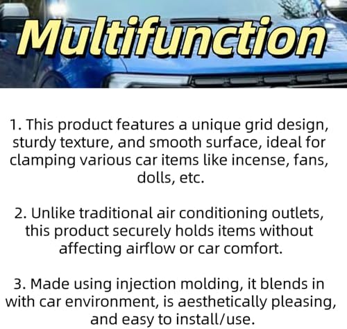 Ford Maverick Cubby Grid Phone Mount – 2021-2023 Air Conditioner Outlet Holder in Vibrant Orange – Tool-Free Installation for Hands-Free Device Access – Durable, Multi-Angle Cradle for Enhanced Driving Safety and Convenience