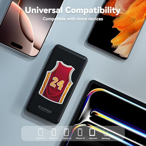 Ultra-Slim 10,000 m Ah Dual-Pack Portable Charger – 15 W Fast Charging Power Bank with USB-C Compatibility for i Phone, Samsung, Pixel & More – Effortless Mobility & Reliable Power Solutions