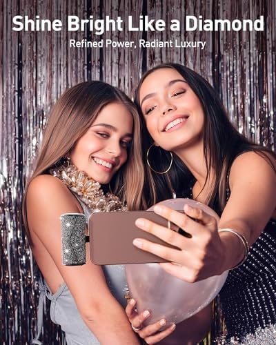 Sparkling 5000 m Ah Portable Charger by i Walk – 22.5 W High-Speed Power Bank with Integrated USB-C for i Phone 16/15 & Samsung Galaxy S25/S24 – Stylish Travel Companion for Effortless On-the-Go Charging and Continuous Power Output