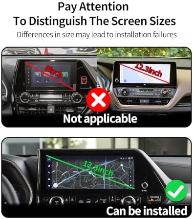 Car Phone Holder for Toyota Highlander 2020-2025 Accessories 8-Inch Screen Fixed Clip, 360° Rotation Phone Mount Compatible with MagSafe,Cell Phone Holder That Does Not Affect Air Vent – Enhanced Compatibility and Speed