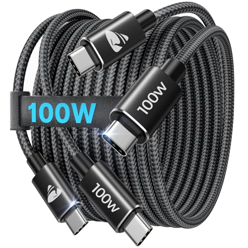 6 FT USB Type C Cable 2 Pack – High-Speed Fast Charging and Data Transfer Cord for Samsung Galaxy A Series and LG Models – Durable Nylon Braided Charger with Tangle-Free Design for Ultimate Convenience and Extended Reach