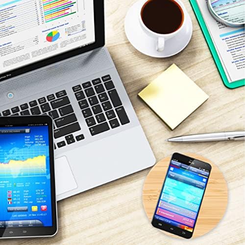 Bamboo Wood Wireless Charging Pad – Eco-Friendly 10 W Fast Charging Station for S8, S7, S6, and More – Sleek Wireless Phone Charger for Home or Office Use with Included Power Cable – Enhance Your Workspace with Sustainable Style and Efficiency