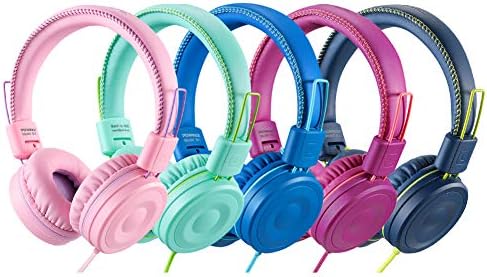Vibrant Adjustable Purple M1 Kids Headphones – Lightweight Foldable On-Ear Stereo Headset with Tangle-Free 3.5 mm Jack for Engaging Audio Adventures – Perfect for Music, Movies, and Learning Activities – Durable Design for Young Listeners