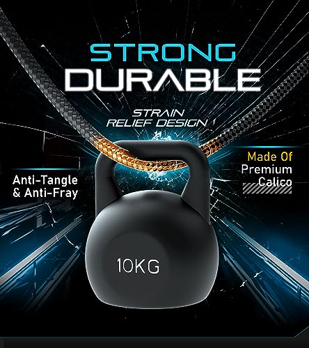 Futurizta Tech Zeus-X Enhanced 6-in-1 Universal Multi Cable – Compact 0.65 ft Fast Charging Solution for Laptops and Smartphones with 60 W PD & 27 W QC3.0, Military-Grade Durability, Braided Design & LED Indicator, Includes Organizer Strap for Efficient Storage and Travel