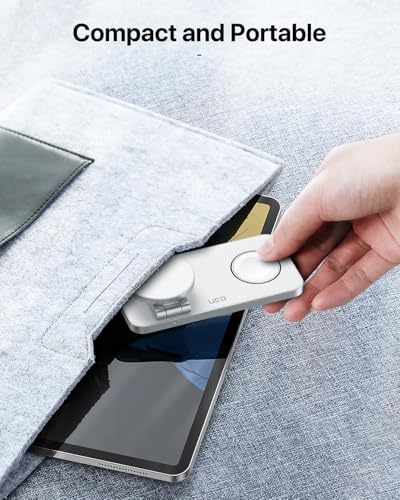 Revolutionary 3-in-1 Magnetic Wireless Charging Station – High-Speed Mag Safe Charger for i Phone 16/15/14/13/12, Apple Watch Ultra/SE/10/9/8/7/6/5/4, and Air Pods Pro/4/3/2 (White/Silver) – Optimal Compatibility and Space-Saving Design for On-the-Go Charging Solutions. Experience lightning-fast 15 W charging with seamless Mag Safe alignment for your Apple devices, ensuring simultaneous charging for your i Phone, Apple Watch, and Air Pods. This advanced charging station features multi-intelligent protection with over-voltage, over-current, and temperature control to maintain battery health and prevent overheating. Its foldable and adjustable design provides convenience and portability, making it the ideal travel accessory. Included are a 20 W USB-C PD charger and a 3 ft USB-C cable for enhanced usability. Upgrade your charging experience with this sleek, efficient solution that embodies both functionality and style. Perfect for tech-savvy users seeking reliability and efficiency in one compact unit.