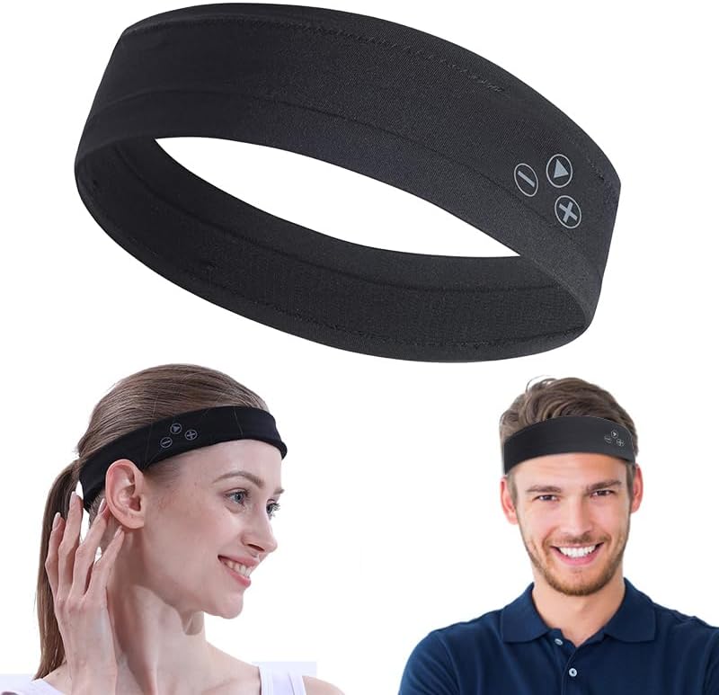 Transform Your Active Lifestyle with the Adjustable Bluetooth Sports Headband – IPX5 Waterproof Wireless Headphones for Effortless Sleep and Peak Performance, Offering Unmatched Comfort and Versatility