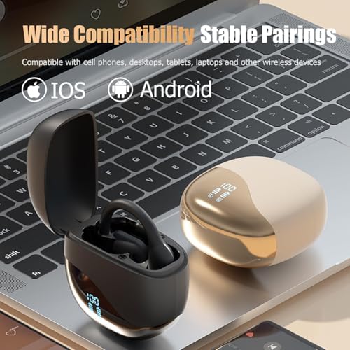 Transform Your Active Lifestyle with Wireless Open Ear Bone Conduction Headphones – Sweat-Resistant Sports Earbuds for Optimal Sound Awareness, Ergonomic Fit, and Seamless Bluetooth Connectivity for Running and Cycling Enthusiasts
