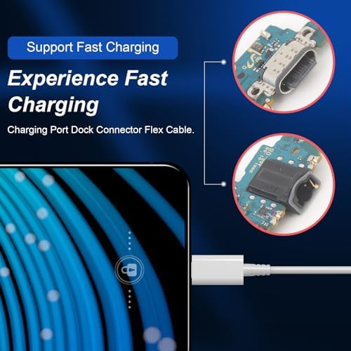Revitalize Your Samsung Galaxy A52 5 G with Premium USB Charging Port & Type-C Flex Cable Replacement – Enhanced Durability & Fast Charging for Models A526 U & A526 B – Optimal Performance Connector Board for Seamless Connectivity & Quick Data Transfer