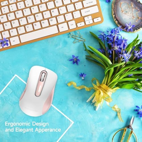 Upgrade Your Workflow with the Memzuoix 2.4 G Wireless Mouse – Ergonomic and Portable 1400 DPI USB Mouse for Laptop, PC & Desktop | 5 Customizable Buttons for Ultimate Control | Ideal for Professionals and Casual Users Alike