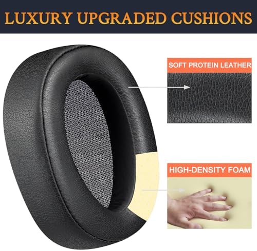 Premium SOULWIT Replacement Earpads for Sony WH-H900 N & MDR 100 ABN – Noise Isolation Foam Cushions in Vibrant Green for Enhanced Audio Experience and Comfort – Perfect Fit Over-Ear Headphone Accessories with Quick Installation for Long Listening Sessions