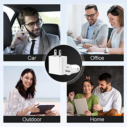 Ultra-Fast Charging Kit for i Phone – Apple MFi Certified 20 W USB-C Wall & 27 W Car Charger with Dual 3 FT Type C to Lightning Cables – Optimized Power Delivery for i Phone 14/13/12/11 Pro Max/XR/i Pad – Unmatched Efficiency and Convenience On-the-Go